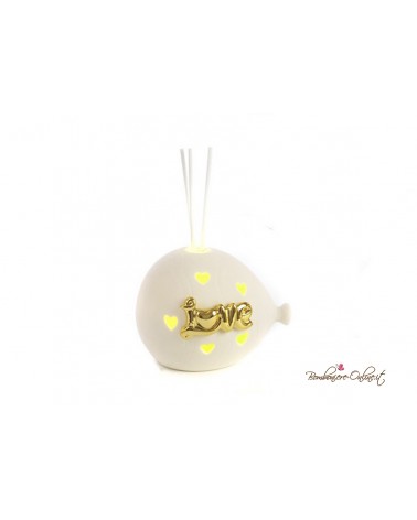 Bomboniera profumatore led palloncino piccolo vari colori con cuori -  Mobilia Store Home & Favours