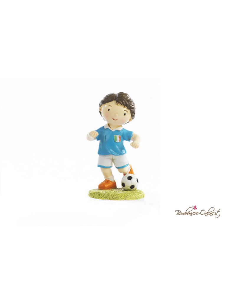 Bomboniera Bambino piccolo Calciatore in Maglia Azzurra