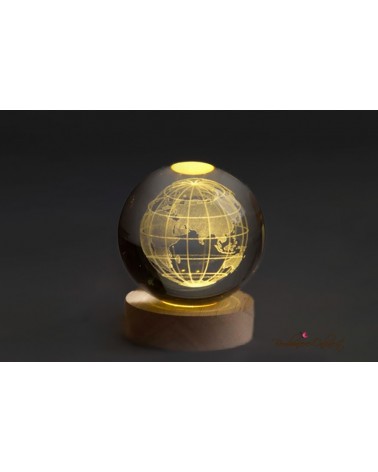 Bomboniera Globo Piccolo Mappamondo con Luce Led