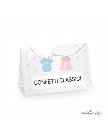 Segnagusto a Cavallotto per Tavolo Buffet Linea Baby Shower Abitini