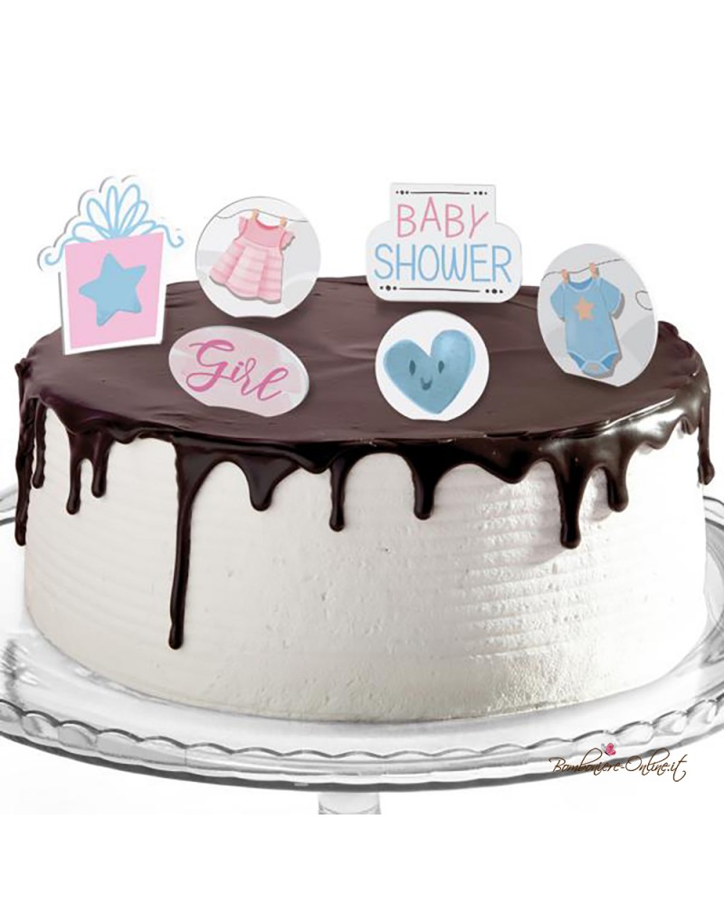 Decorazioni Cake Set Linea Baby Shower Abitini