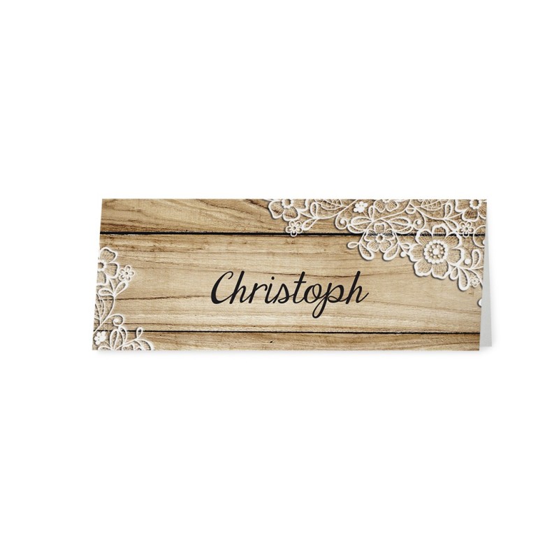 Partecipazione nozze shabby trama legno e cuore - P726003-C7